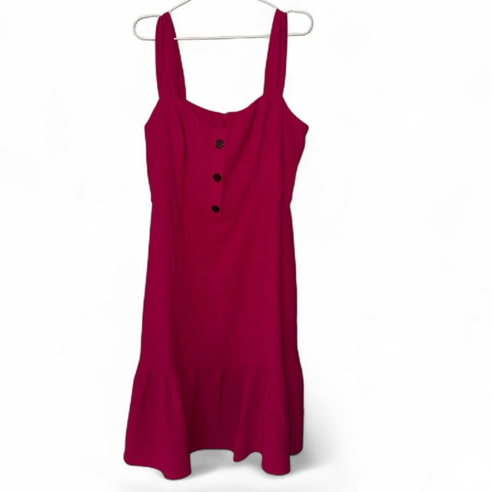 Eliza J Midi Dress HOT PINK NTW